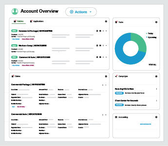 Screenshot of Agency Management System
