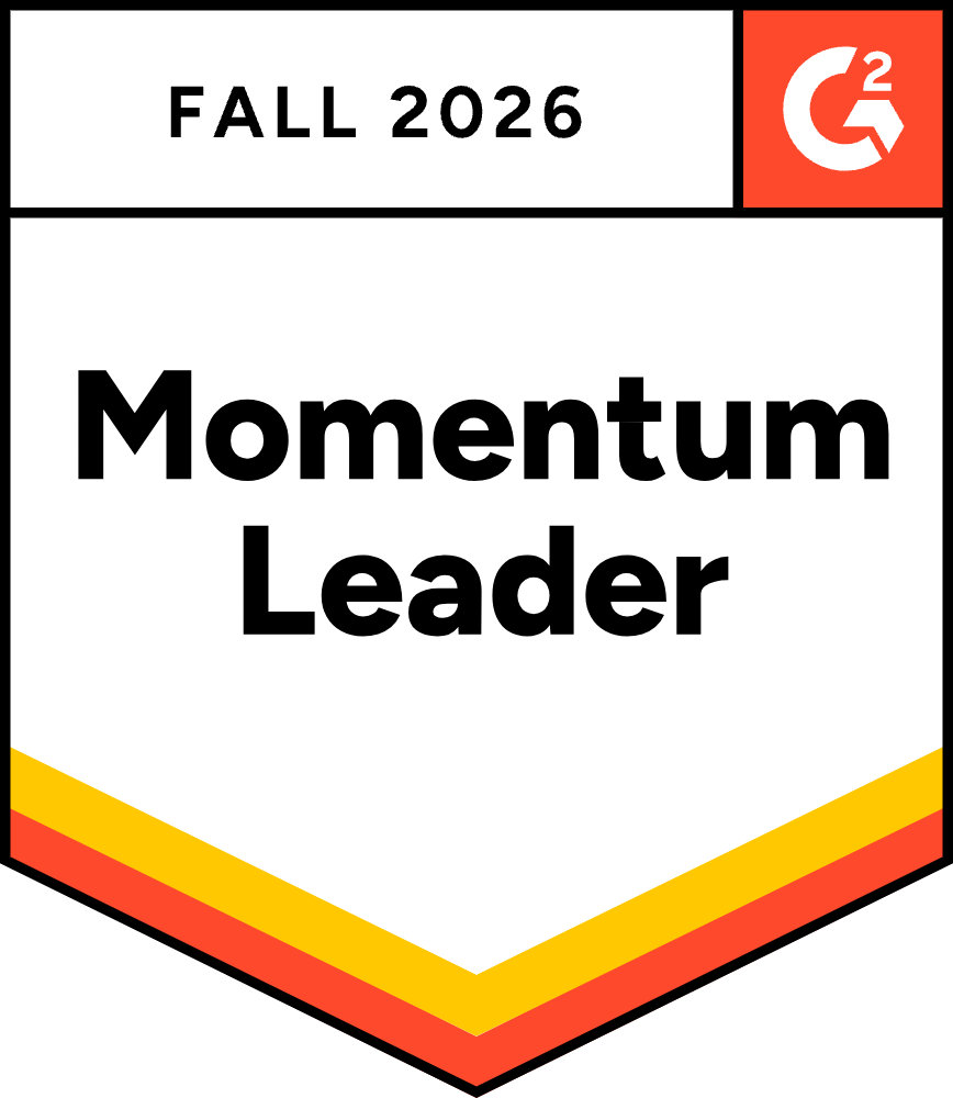 Momentum Leader G2 Award Badge