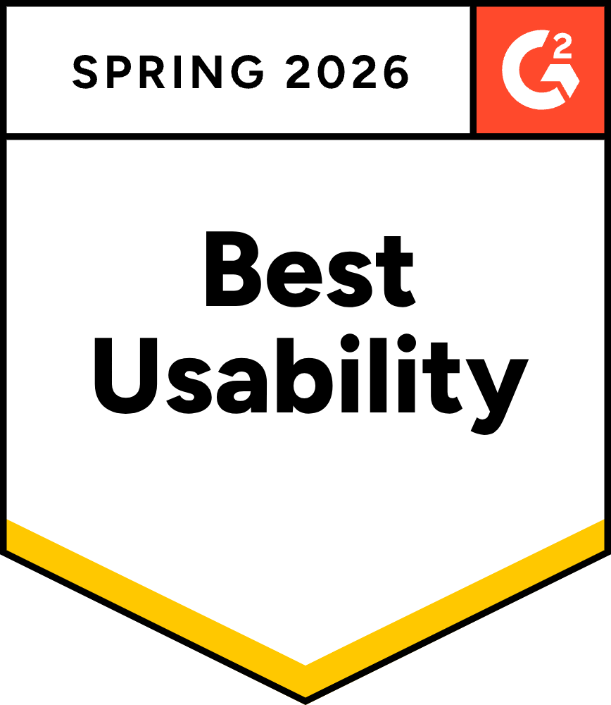 Best Usability G2 Award Badge