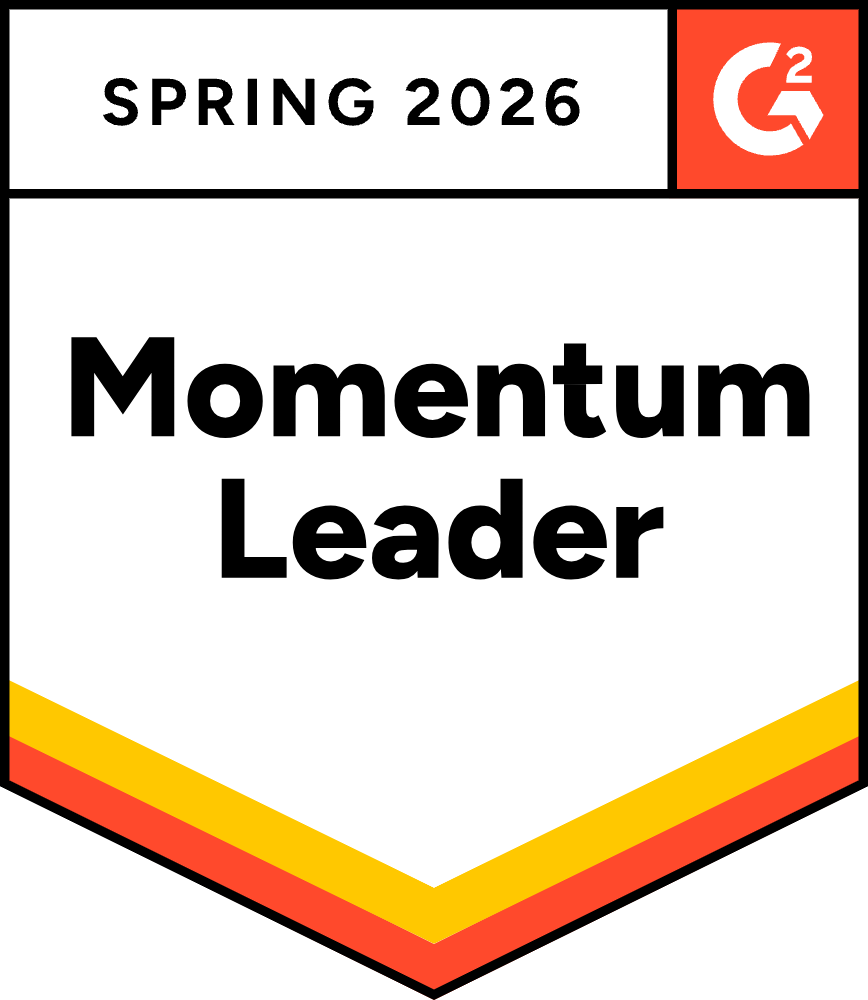 Momentum Leader G2 Award Badge