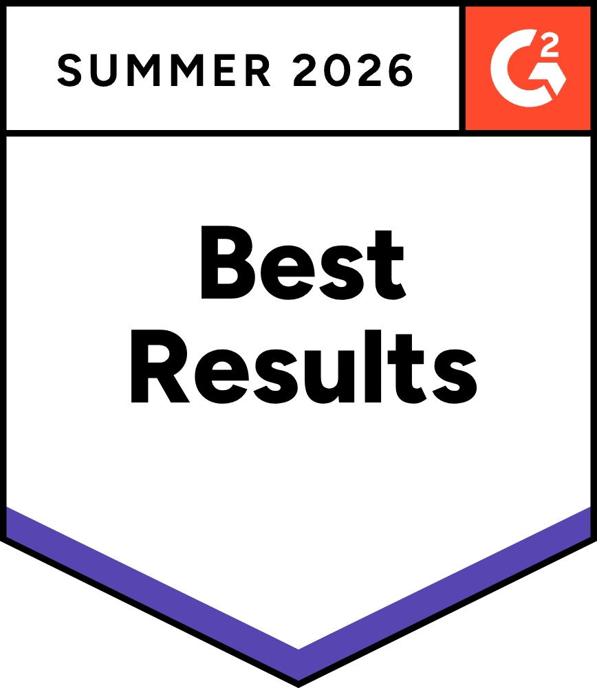 Best Results G2 Award Badge
