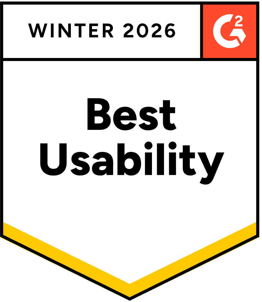 Best Usability G2 Award Badge